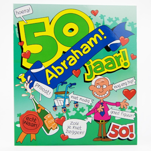 Cartoon Wenskaart Abraham 50 Jaar Cartoon Wenskaart Abraham 50 Jaar